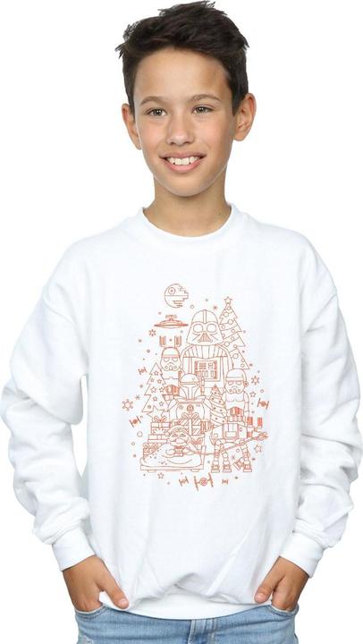 Immagine prodotto Star Wars Empire Christmas Felpa Ragazzi (140, 146)