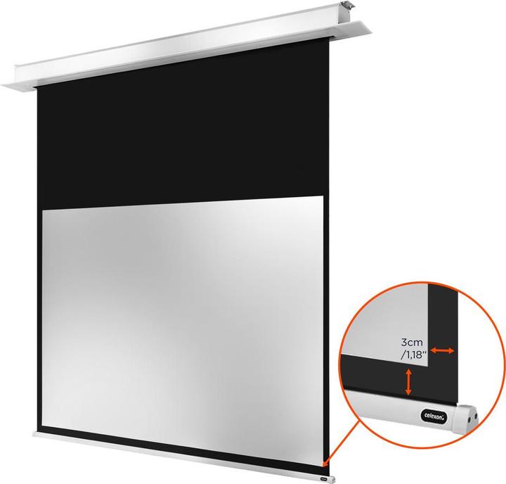 Actual product image Celexon Electric Professional Plus Ceiling Recessed - Screen - Ceiling mountable - (74.41", 16:10)