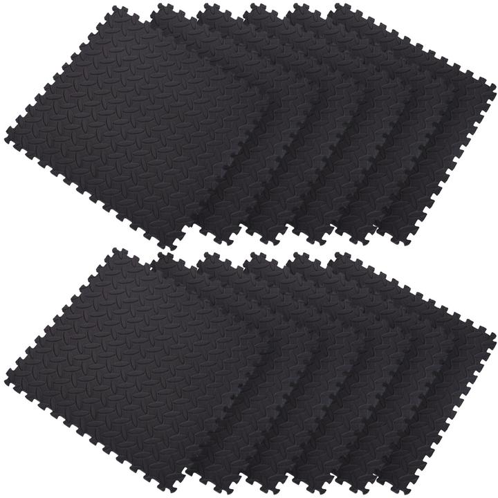 Excellent Houseware Fitnessmatten, Schaumstoff, 12er Set (1 cm)
