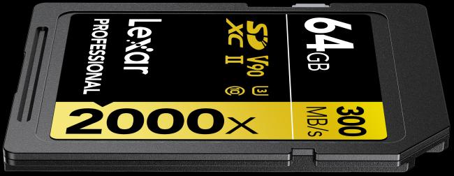 Image du produit Lexar Professionnel 2000x (64 Go, SDXC, U3, UHS-II)