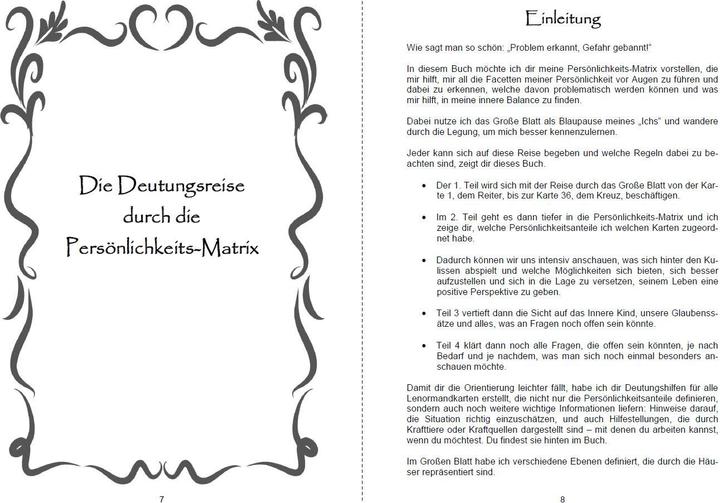 Actual product image Die Deutung der Persönlichkeits-Matrix mit Lenormandkarten (German, Andrea Rosenthal, 2021)