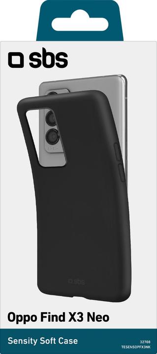Image du produit SBS Sensity Cover Oppo Find X3 Neo, noir (Oppo Find X3 Neo)