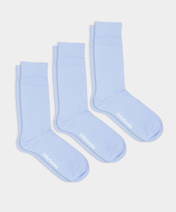 Produktbild DillySocks Smooth Baby Blue Pack (3er Pack, 41 - 46)