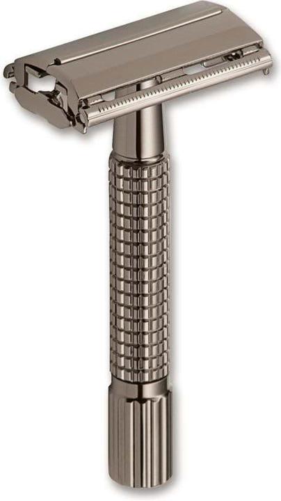 Actual product image Böker Straight Razor Butterfly Gunmetal Grey