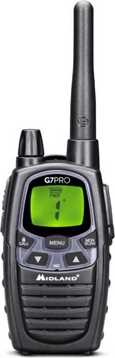 Productafbeelding Midland G7 Pro Enkelvoudige PMR + LPD radio met 16 kanalen (10 km)
