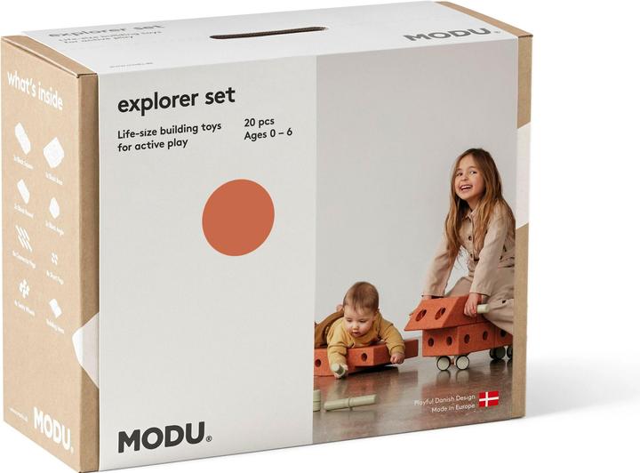Image du produit Modu Explorer-Set - Jeu de construction Jouet d'équilibre, toboggan, bascule