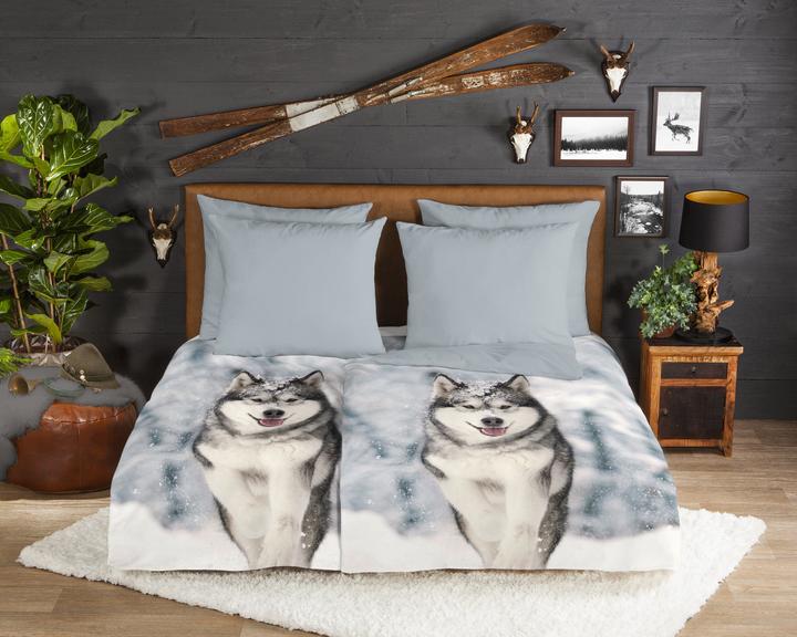 Image du produit Good Morning Husky (Set de linge de lit, 140 x 200 cm, 70 x 90 cm)
