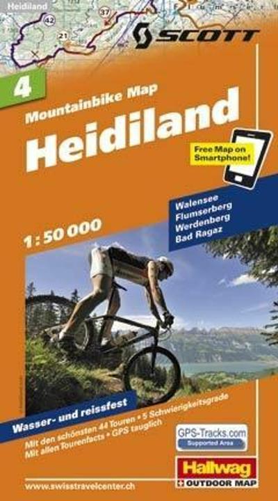 Actual product image Heidiland No. 04 Mountain Bike Map 1:50 000