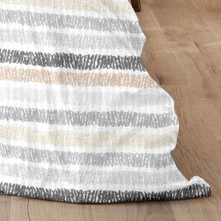 Immagine prodotto Enrico Coss Baumwoll Seersucker Bettwäsche Düsseldorf grau beige (Set di biancheria da letto, 135x200 cm + 80x80 cm)
