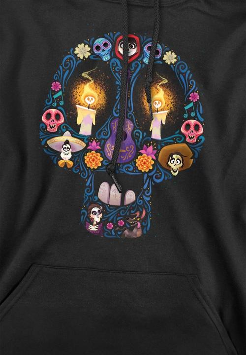 Actual product image La Maison du Coco Mens Day Of The Dead Ernesto Miguel Hector Skull Hoodie (M)