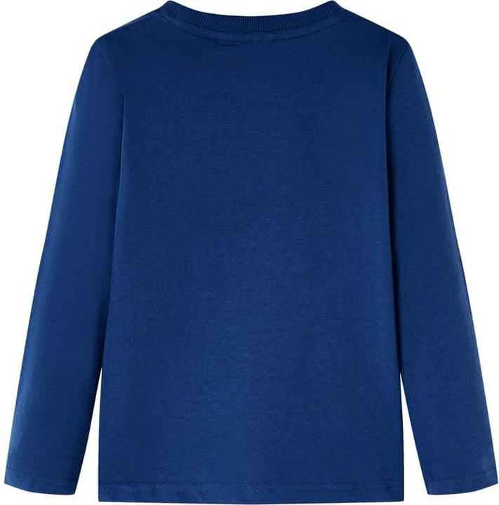 Actual product image VidaXL Children's long-sleeved shirt denim blue 128,Material: 100 (128)