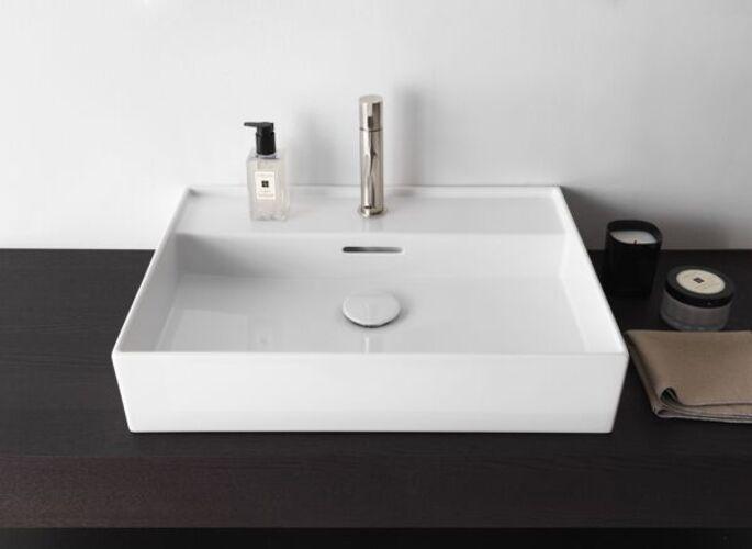 Image du produit Laufen Kartell lavabo à encastrer, 1 trou pour robinet, avec trop-plein, 500x460mm, H810332 (360 mm, 500 mm)