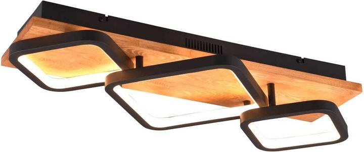 Actual product image Trio Rama LED ceiling light 32W dimmable black matt warm white (3200 lm)