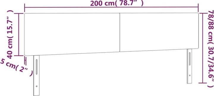 Produktbild VidaXL Conni (200 x 5 x 88 cm)
