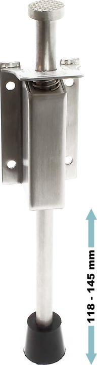 Produktbild Wiltec Pedal Türstopper 118-146 mm Edelstahl Türfeststeller Bodentürstopper Türbremse