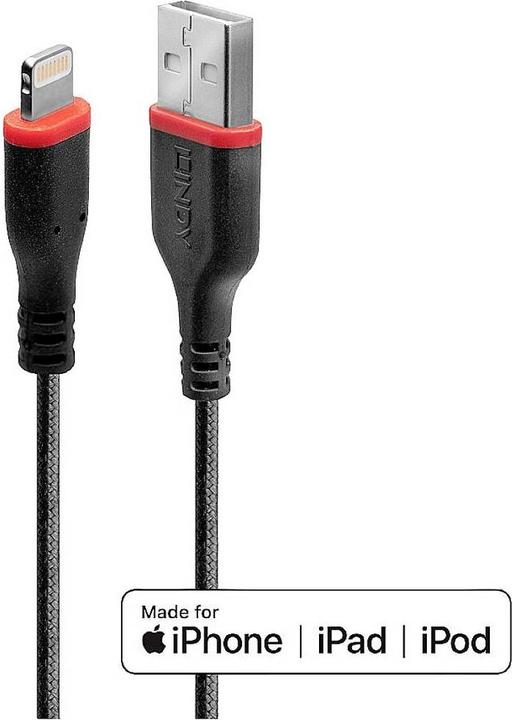 Image du produit Lindy Câble de recharge Lightning (1 m, USB 2.0)