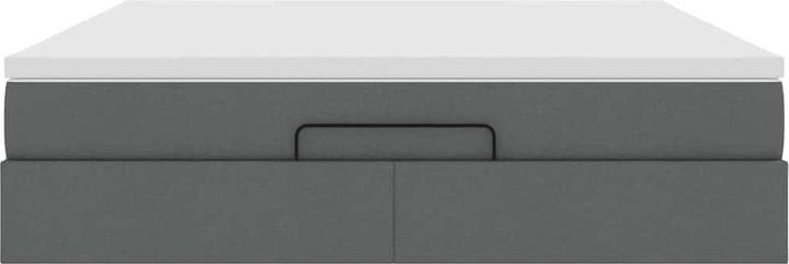 Immagine prodotto VidaXL Ottomana con materasso in tessuto grigio scuro 160x200 cm (160 x 200 cm)