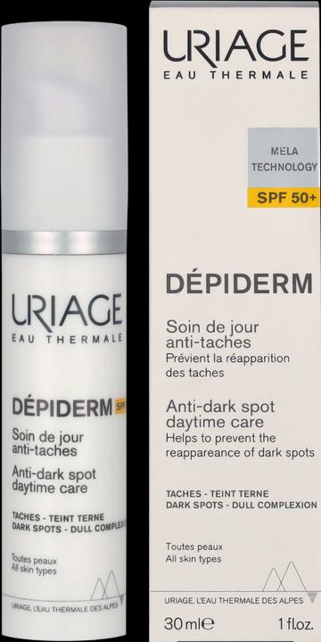 Produktbild Uriage Dépiderm Anti-Flecken Tagespflege LSF50+ Fl 30 ml (Sonnencreme, SPF 50, 30 ml, 66 g)