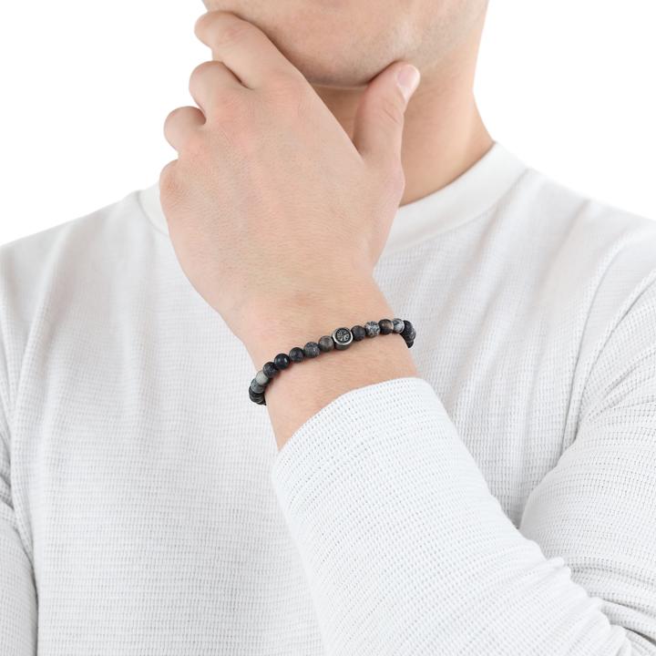 Actual product image S.Oliver Arm jewellery for men, stainless steel |Compass (20 cm, Stainless steel)