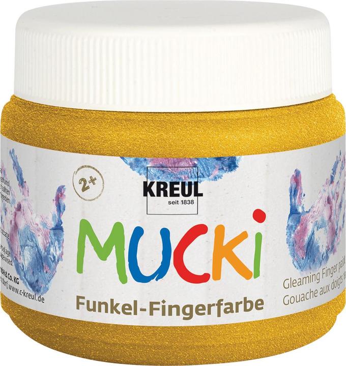 Produktbild Mucki Funkel-Fingerfarbe (gold metallic, 150 ml)