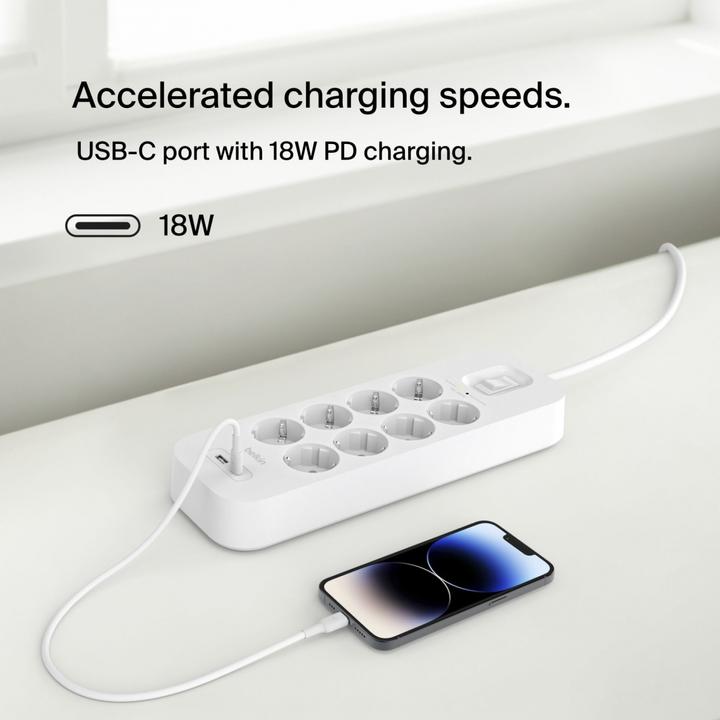 Image du produit Belkin Protection contre les surtensions Surgemaster (8 x, 2 m)