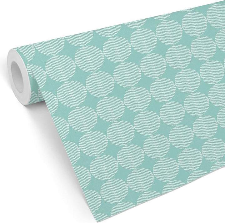 Produktbild Trenddeko abstrakte Kreise 02 - mint (528 x 48 cm)