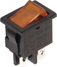 Velleman Power Rocker Switch 3A-250V Dpst On-Off With Amber Neon Light