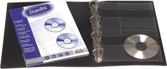 Produktbild Bantex CD lommer t/2 stk klar 290x210mm 2074 5stk/pak - (5 stk.)