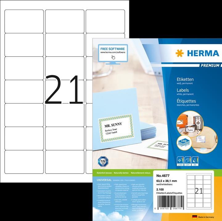 HERMA Adressetiketten A4