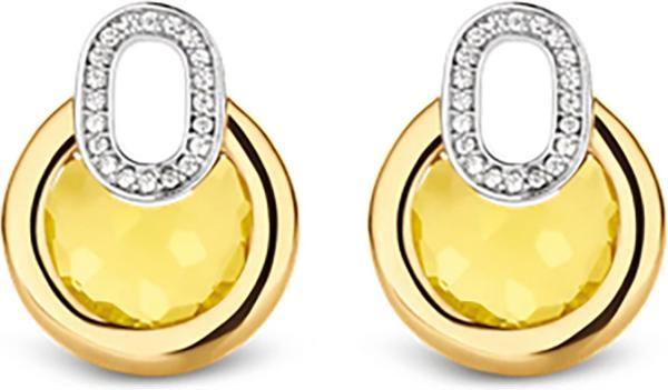 Ti Sento Milano Einhänger für Creolen mit Zirkonia vergoldet 9206TY (925 Sterling Silber)