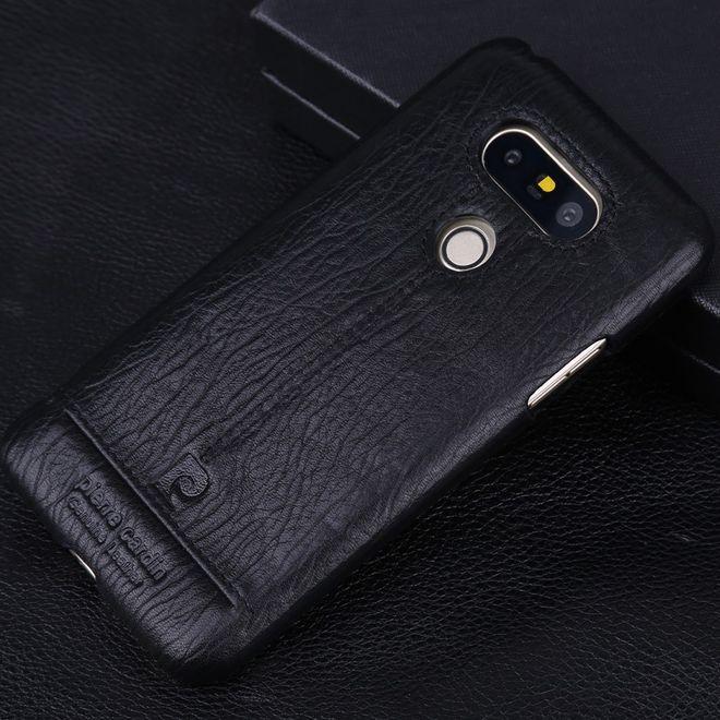 Produktbild Pierre Cardin Plastik Hülle mit Echtlederüberzug (LG G6)