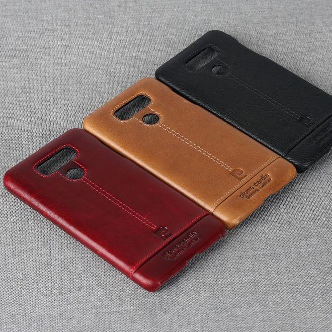 Produktbild Pierre Cardin Plastik Hülle mit Echtlederüberzug (LG G6)