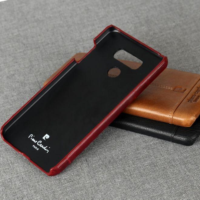 Produktbild Pierre Cardin Plastik Hülle mit Echtlederüberzug (LG G6)