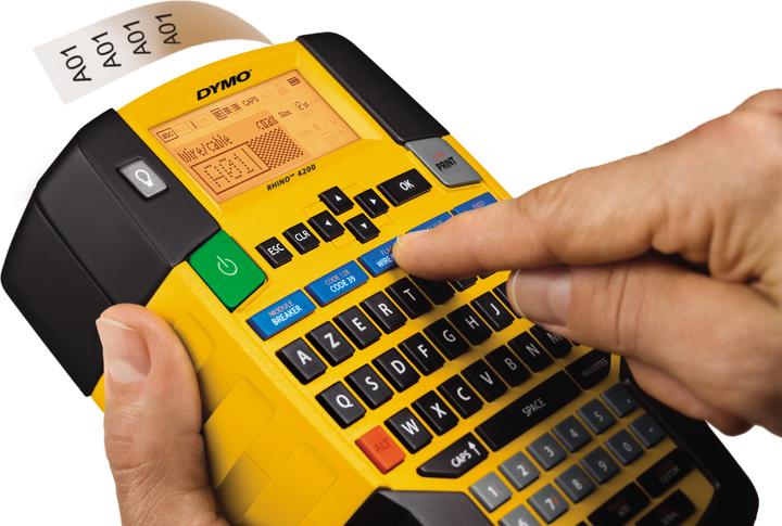 Actual product image Dymo Rhino 4200 Azerty 19mm PB1 FR/BE (180 dpi)