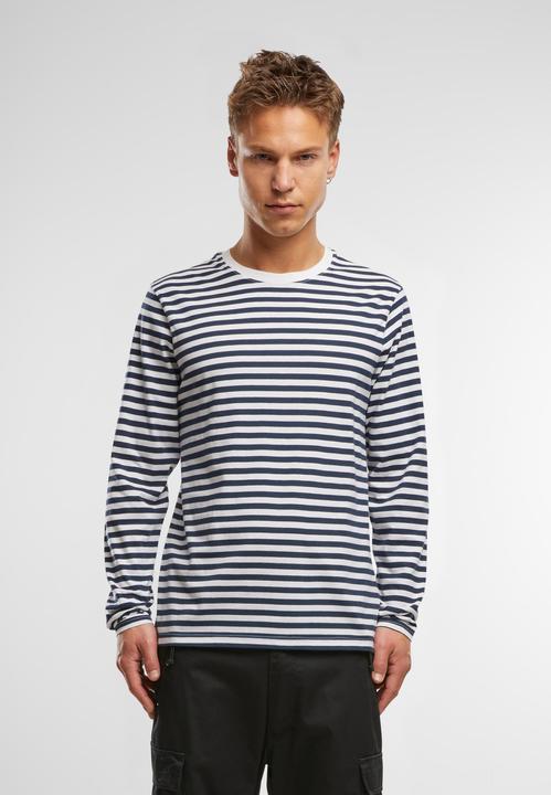 Actual product image Brandit Jerseyshirt Stripe longsleeve - 194235 (L)