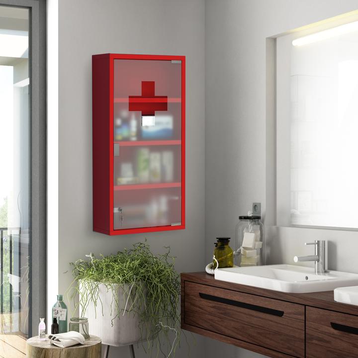 Produktbild Homcom Medizinschrank zum Abschliessen (30 x 12 x 60 cm)
