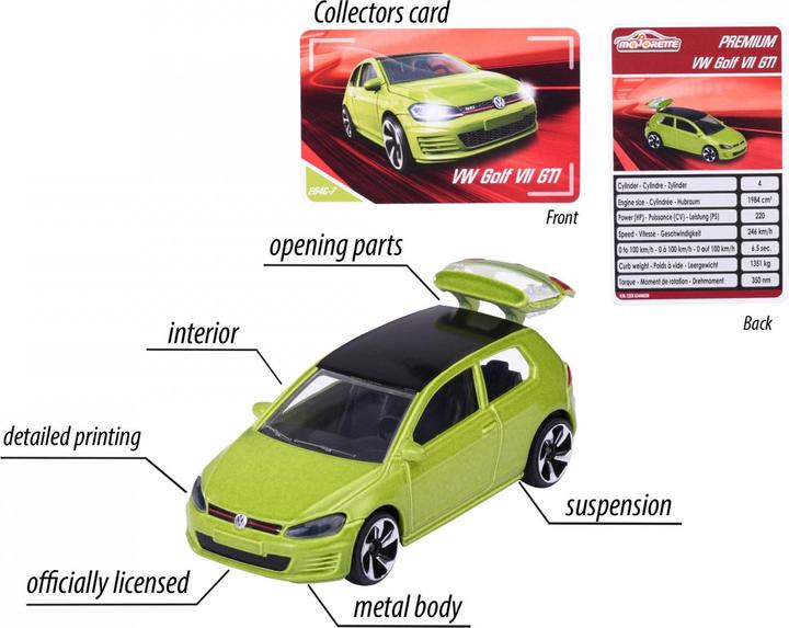 Produktbild Majorette Premium Cars VW Golf GTI, grün