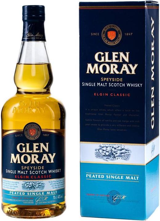 Immagine prodotto Glen Moray Elgin Classic Small Batch Release Peated Single Malt Scotch Whisky con cassa (Single Malt, Whisky scozzese, 1 x 70 cl)