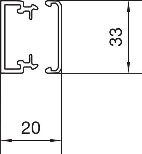 Image du produit Hager Goulotte (L x l x H) 2000 x (Conduit, 200 cm)