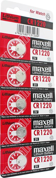 Actual product image AccuCell Batterie CR1220, IEC CR1220, 5 Stück (5 pcs., CR1220, 38 mAh)