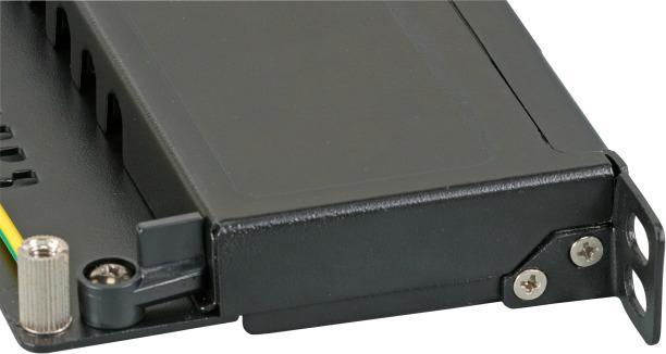 Image du produit EFB Elektronik EFB Mini-Panneau de brassage STP 12xRJ45 Cat.6A,10" 0.5UH,RAL9005 noir