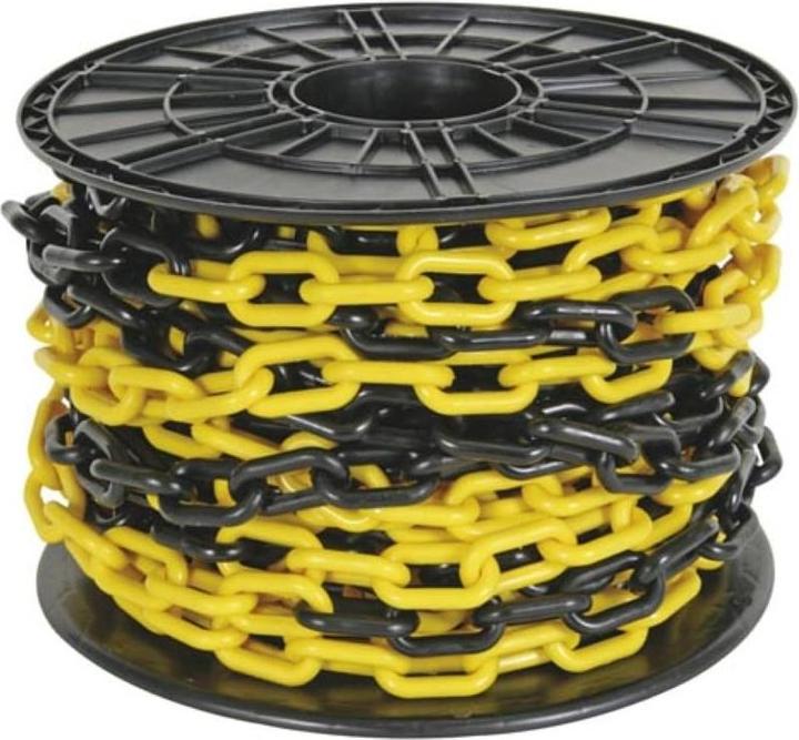 Velleman CHAÎNE JAUNE/NOIR 8 mm SUR DÉVIDOIR - 25 m