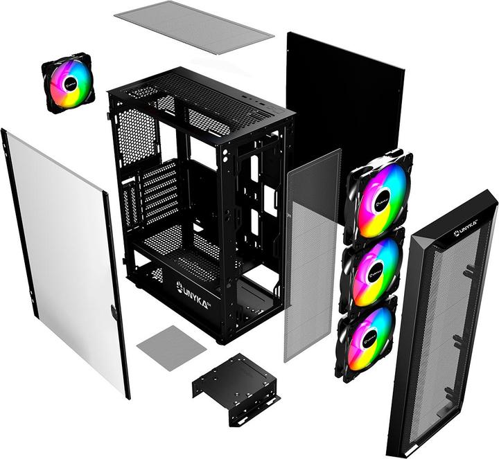 Actual product image Unykach ATX Armor 3GEN USB Type C 3.1 (ATX, ITX, mATX)