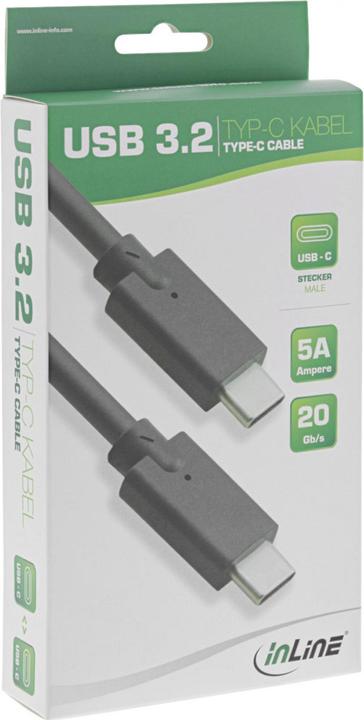 Actual product image InLine USB 3.2 Gen.2 cable (1 m, USB 3.2 Gen 2x2)