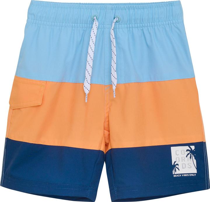 Color Kids Badeshorts Colorblock Tangerine