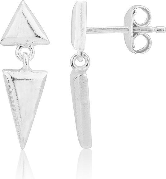 Leyda Ohrstecker Dreiecke (Silber 925)