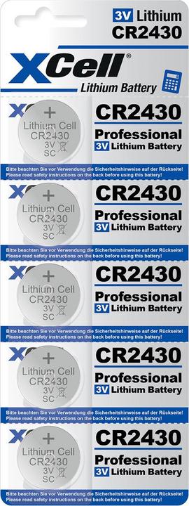 Image du produit Hückmann Pile bouton au lithium 3V (5 pcs, CR2430, 290 mAh)