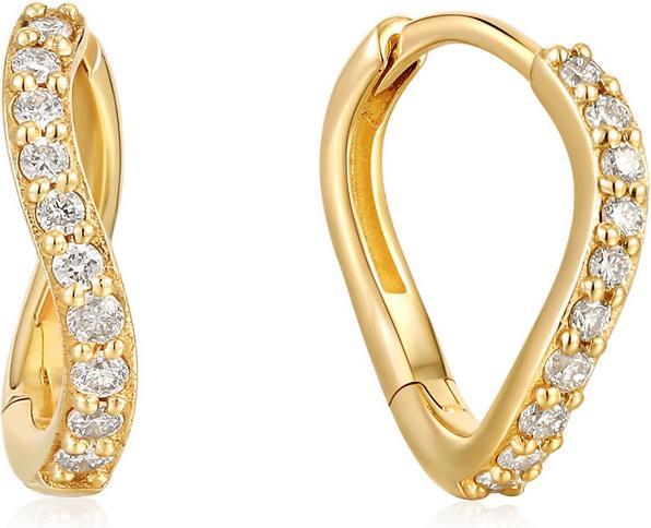Produktbild Ania Haie 14kt Gold Magma Diamond Huggie Ohrringe (14K Yellow Gold NATURAL DIAMOND)