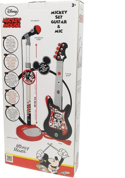 Produktbild Mickey Mouse Musik-Spielzeug Mikrofon Kindergitarre