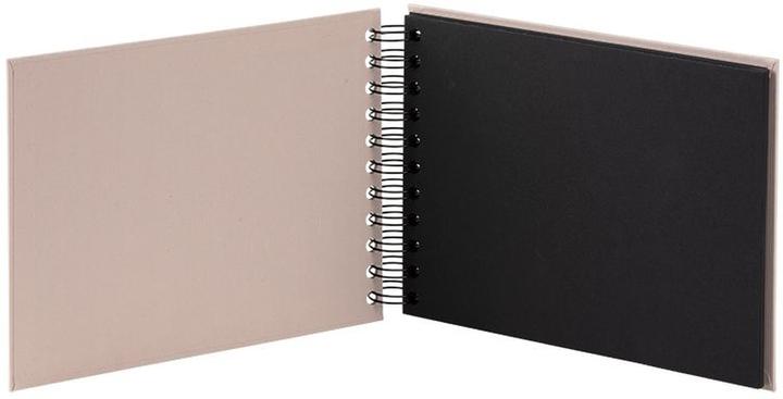 Productafbeelding Rössler Fotoalbum S.O.H.O. Poeder, Oudroze, Zwarte bladzijden (19,5 x 14,5 cm)